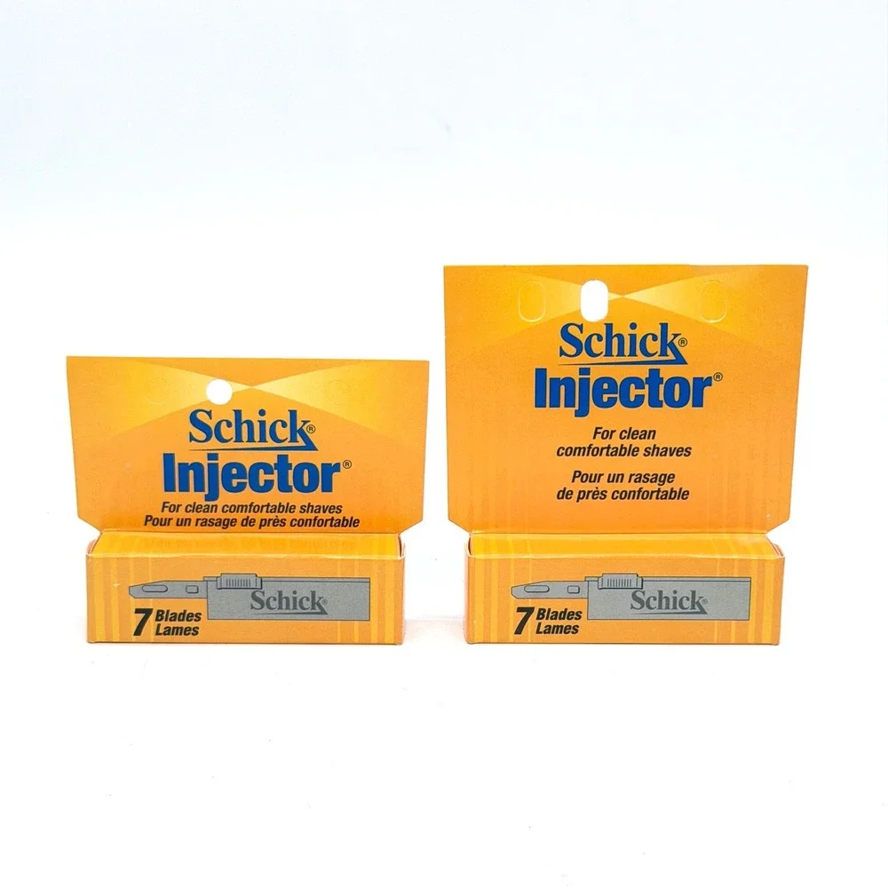 Schick Injector Single Edge Razor Blades 7 Count 2 Pack Total 14 Blades
